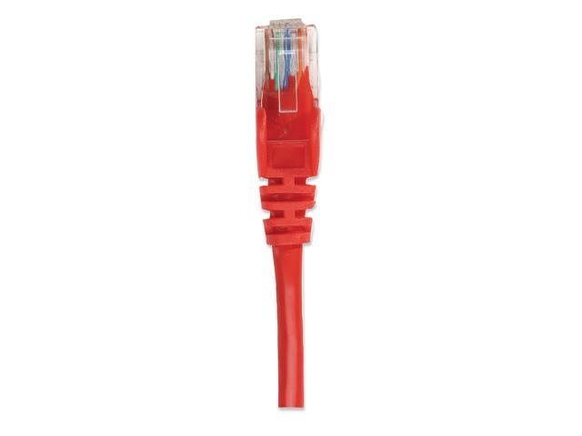 Intellinet Network Cable, Cat5e, UTP, RJ45 Male / RJ45 Male, 30.0 m (100 ft.), Red