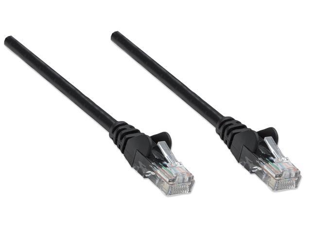 Intellinet Network Cable, Cat6, UTP, RJ45 Male / RJ45 Male, 30.0 m (100 ft.), Black