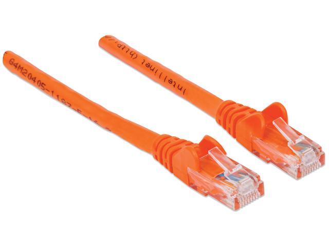 Intellinet Network Cable, Cat6, UTP, RJ45 Male / RJ45 Male, 15.0 m (50 ft.), Orange