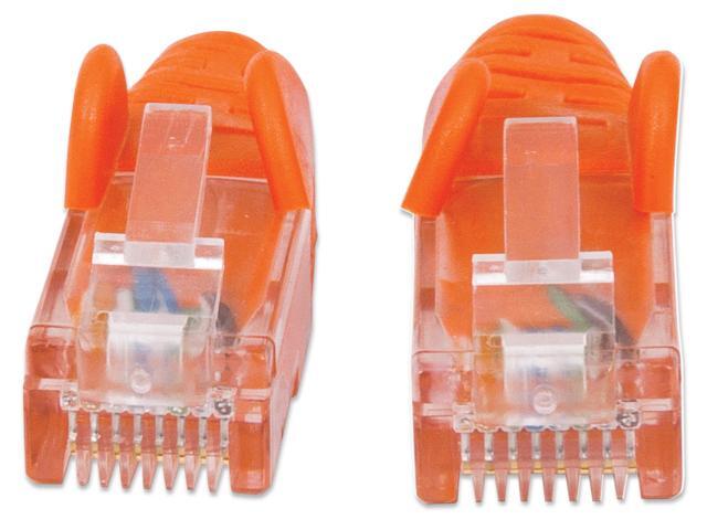 Intellinet Network Cable, Cat6, UTP, RJ45 Male / RJ45 Male, 15.0 m (50 ft.), Orange