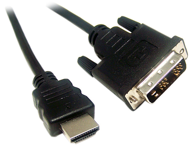 Micro Connectors M05-174 DVI-D to HDMI Male to Male Adapter - 10ft