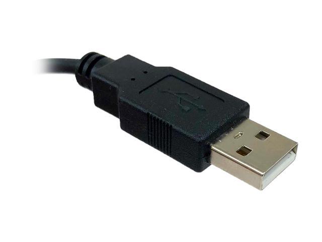 Micro Connectors USB 2.0 A-Male to Dual DB9-Male Serial Adapter (E07-162)