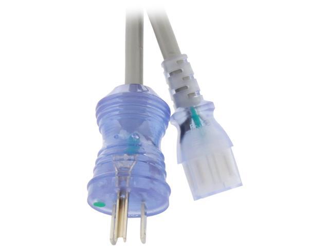 Kaybles Hospital Grade Power Cord - 6 ft. 16AWG 13A, NEMA 5-15P/IEC320 C13, Green Dot, UL Listed, SJT, 6 ft. Power Cable