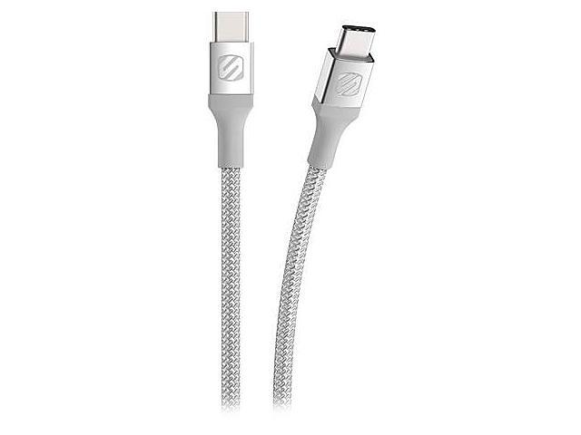 Scosche CCB10SR-SP Braided Dual USB-C Premium