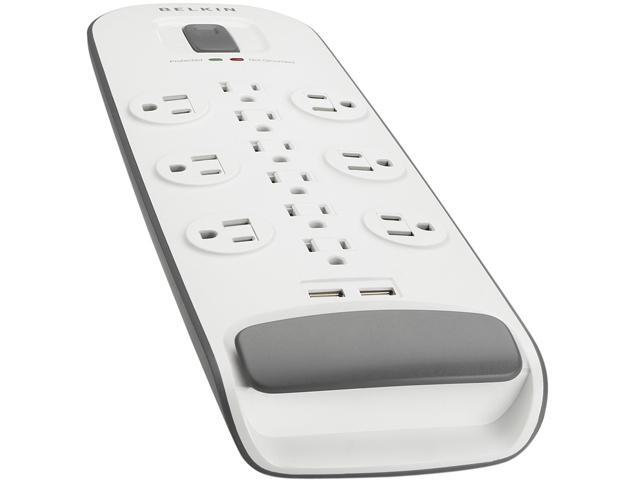 BELKIN BV112050-06 6' 12 Outlets 3996 Joules Surge Protector with USB Charging