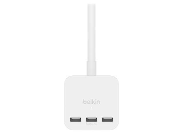 Belkin 3-Outlet Power Cube with 5-Foot Cord and USB-A Ports SRA006P3TT5