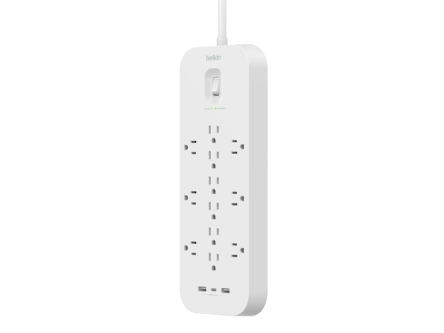 Belkin 12 Outlet Surge Protector + USB-C and USB-A ports SRA007P12TT6