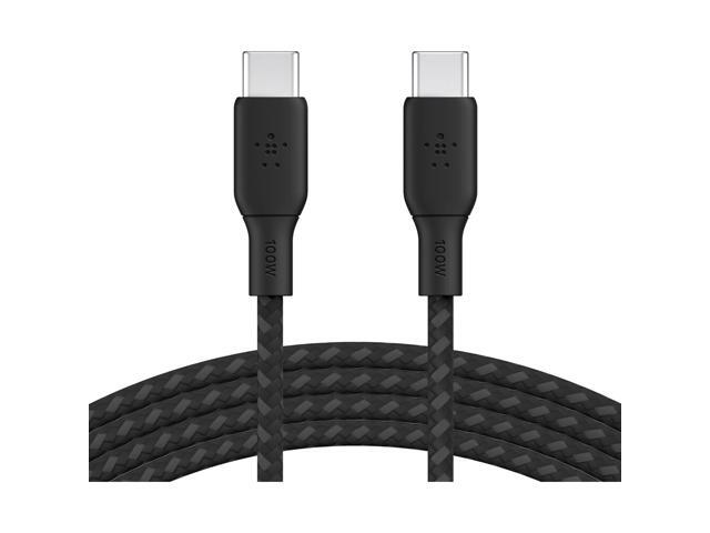 Belkin BoostCharge USB-C to USB-C Braided Cable with 100W Power Delivery, 6.6 ft - Black - image 3