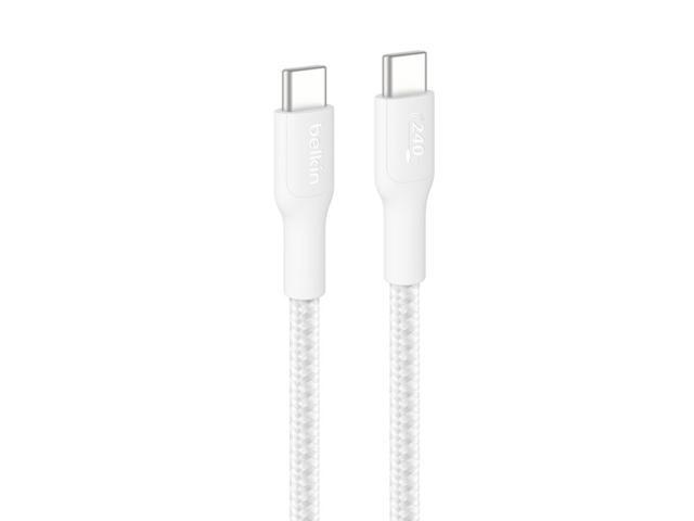 Belkin BoostCharge Pro USB-C Data Transfer Cable - 9.84 ft USB-C Data Transfer Cable - White - CAB025fq3MWH