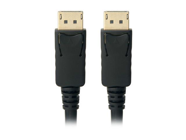 Omni Gear DIS-6 6 ft. DisplayPort 1.2 [4K@60Hz] to DisplayPort Cable, Black, Gold Plated