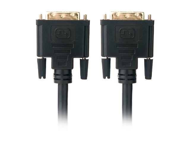 Omni Gear DVI-6 Black 6 ft. DVI-D Dual-Link(24+1) Male to Male 28AWG Cable w/ Ferrite Cores, Gold Plated