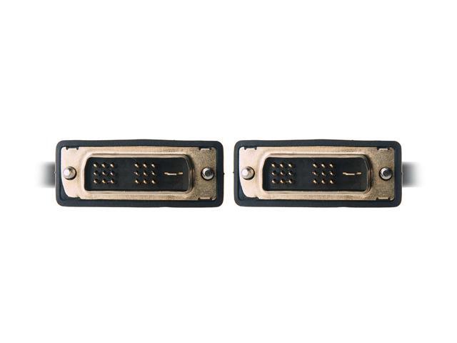 Omni Gear DVI-6 Black 6 ft. DVI-D Dual-Link(24+1) Male to Male 28AWG Cable w/ Ferrite Cores, Gold Plated