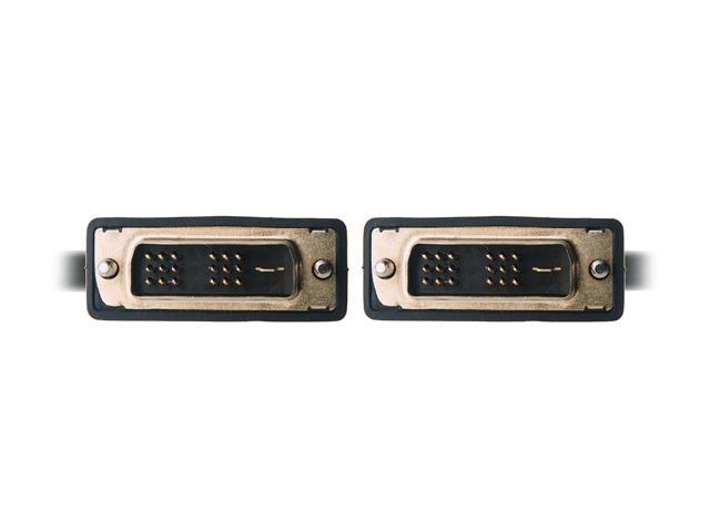 Omni Gear DVI-3 Black 3 ft. DVI-D Dual-Link(24+1) Male to Male 28AWG Cable w/ Ferrite Cores, Gold Plated