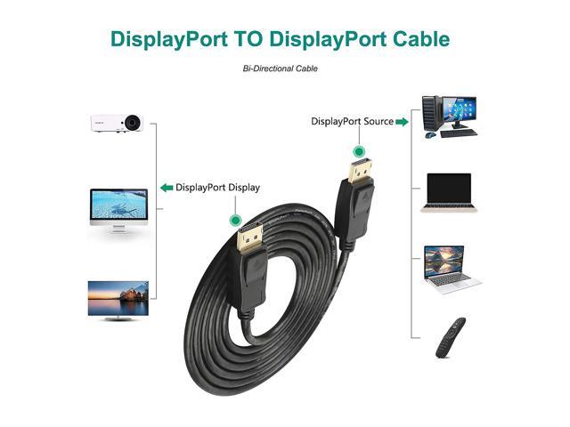 Omni Gear DP-15 15 ft. 8K DisplayPort to DisplayPort Cable 1.4 VERSION with 8K 60Hz