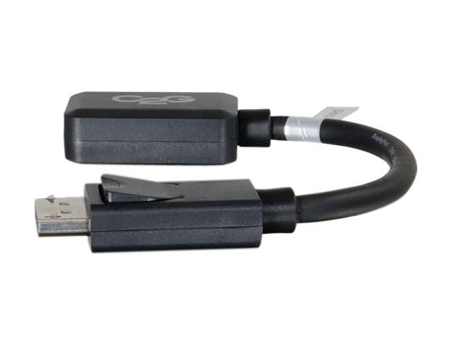 C2G 54322 DisplayPort Male to HDMI Female Adapter Converter, TAA Compliant, Black (8 Inches)