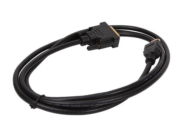 Nippon Labs DVI 2 HDMI 6 ft. HDMI Male to DVI-D Adapter Cable with Gold-plated Connector, Black