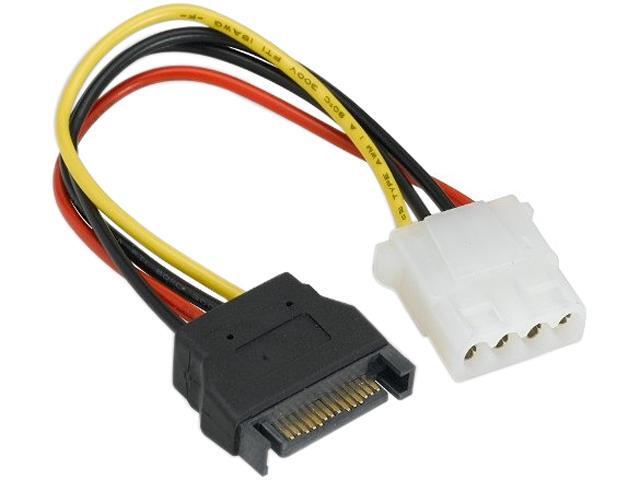 Nippon Labs SATA to Molex Power Adapter SATA-FM SATA 15 Pin male to Molex 4 pin female adaptor Cable for SATA I and SATA II Hard Drive Model...