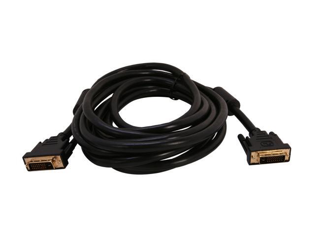 Nippon Labs DVI15DD 15 ft. DVI D Dual Link (24 + 1) Male to Male Cable, Black