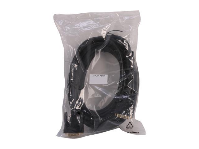 Nippon Labs DVI15DD 15 ft. DVI D Dual Link (24 + 1) Male to Male Cable, Black