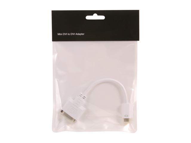 Nippon Labs AD-MDVIM-DVIF White 8.5' Mini DVI Male to DVI Female Adapter Cable, White