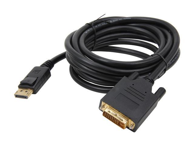 Nippon Labs DP-DVI-10 10 ft. DP DisplayPort Male to DVI-D Male Converter Cable, Black - DP to DVI Adapter - 1920 x 1200