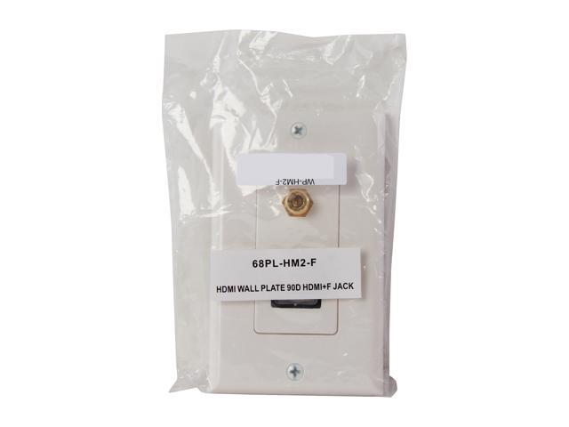 Nippon Labs WP-HM2-F HDMI Wall Plate with Coaxial F Connector