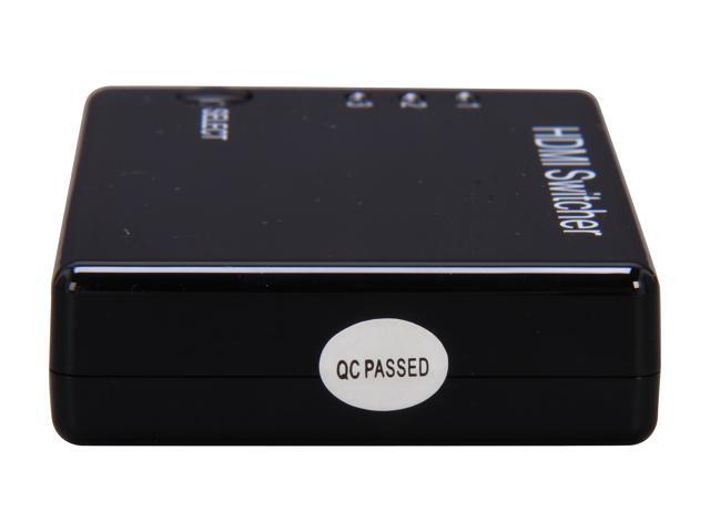 Nippon Labs HDMI-3X1-SWT HDMI Switch Hub with 1 Output Female Port and 3 Input Female Port, Black