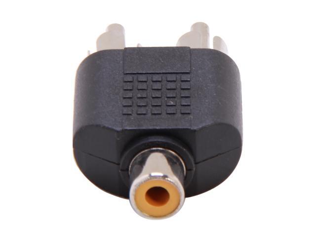 Nippon Labs RCA-1F2M RCA adaptor 1 RCA Female to 2 RCA Male