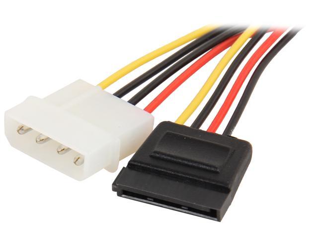 Nippon Labs POW-S6110-6IN 6 in. 5.25 Male to SATA Internal DC Adaptor Cable