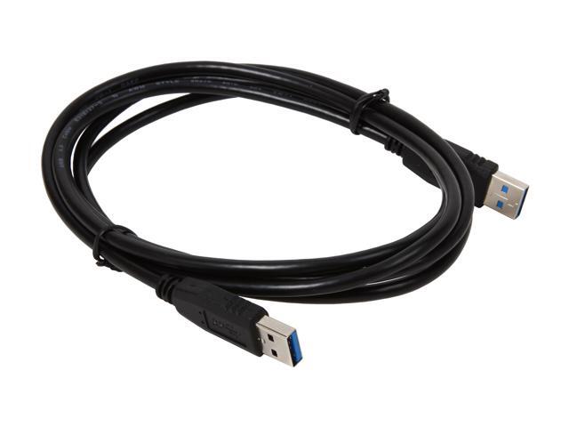 Nippon Labs USB3-6MM-BK 6 ft. Black USB 3.0 A Male to A Male Cable