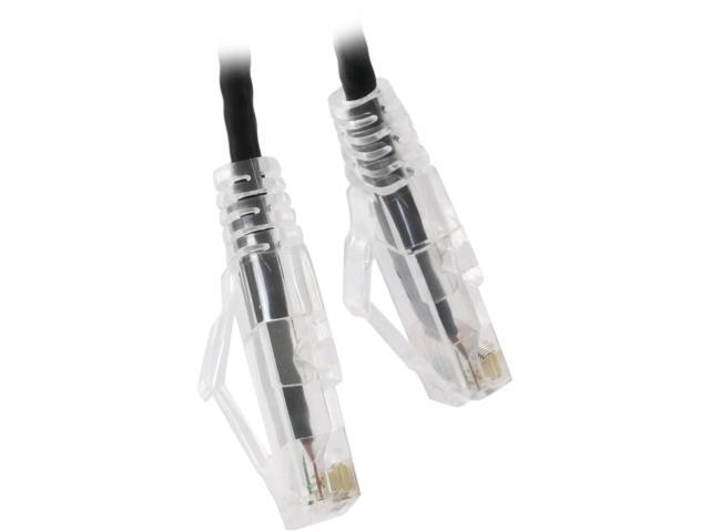 Nippon Labs 28 AWG Snagless Ultra Slim Cat6 Ethernet Patch Cable - Network Internet Cord - RJ45, Stranded, 550Mhz, UTP, - 20ft, Black