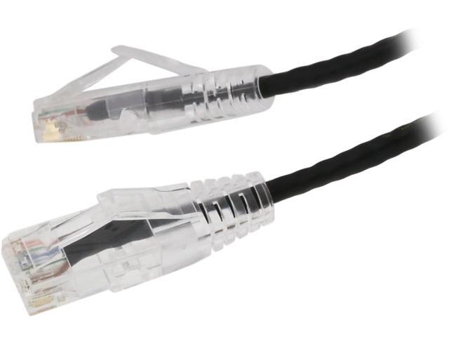 Nippon Labs 28 AWG Snagless Ultra Slim Cat6 Ethernet Patch Cable - Network Internet Cord - RJ45, Stranded, 550Mhz, UTP, - 25ft, Black