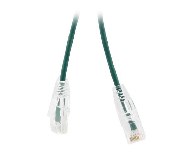 Nippon Labs 28 AWG Snagless Ultra Slim Cat6 Ethernet Patch Cable - Network Internet Cord - RJ45, Stranded, 550Mhz, UTP, - 10ft, Green