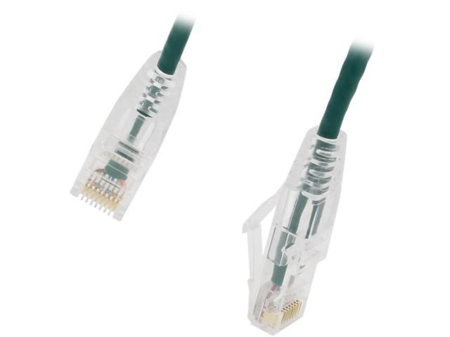 Nippon Labs 28 AWG Snagless Ultra Slim Cat6 Ethernet Patch Cable - Network Internet Cord - RJ45, Stranded, 550Mhz, UTP, - 20ft, Green