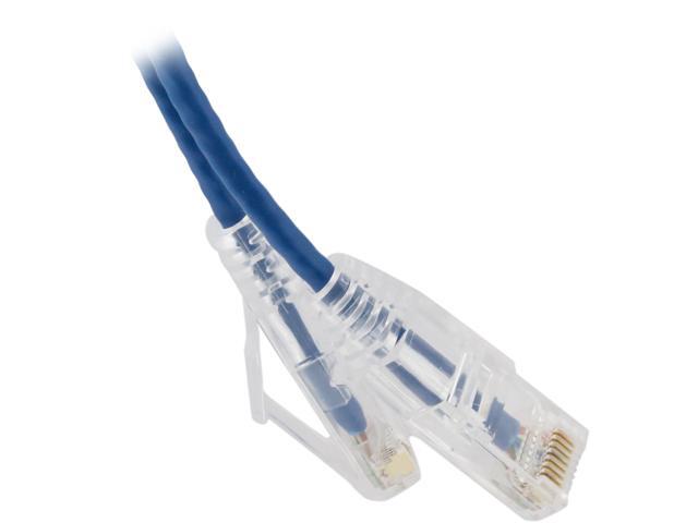 Nippon Labs 28 AWG Snagless Ultra Slim Cat6 Ethernet Patch Cable - Network Internet Cord - RJ45, Stranded, 550Mhz, UTP, - 14ft, Blue
