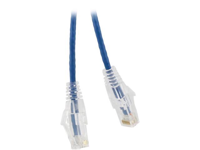 Nippon Labs 28 AWG Snagless Ultra Slim Cat6 Ethernet Patch Cable - Network Internet Cord - RJ45, Stranded, 550Mhz, UTP, - 15ft, Blue