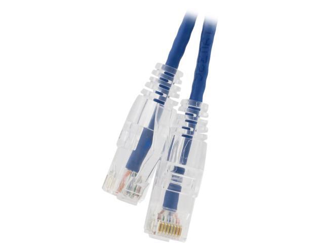 Nippon Labs 28 AWG Snagless Ultra Slim Cat6 Ethernet Patch Cable - Network Internet Cord - RJ45, Stranded, 550Mhz, UTP, - 25ft, Blue