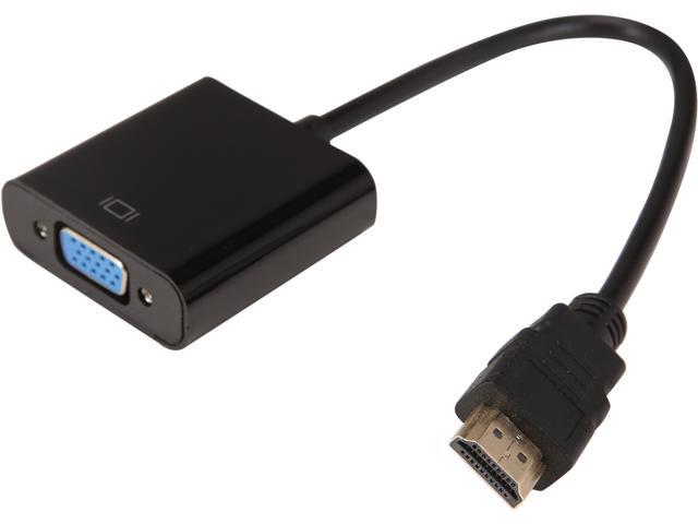 Nippon Labs 20AD-HDMIVGA-MF Dongle-style HDMI to VGA Video Active Adapter Converter with 3.5mm Audio for Desktop PC / Laptop / Ultrabook - 1920 x...