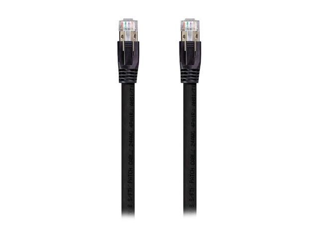 Nippon Labs Cat8 RJ45 35FT Ethernet Patch Internet Network LAN Cable, Indoor/Outdoor, 24AWG, Shielded Latest 40Gbps 2000Mhz, Weatherproof S/FTP for...