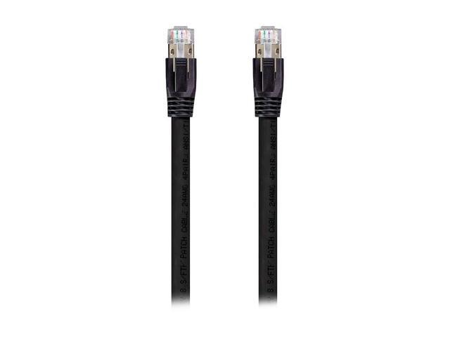 Nippon Labs Cat8 RJ45 25FT Ethernet Patch Internet Network LAN Cable, Indoor/Outdoor, 24AWG, Shielded Latest 40Gbps 2000Mhz, Weatherproof S/FTP for...