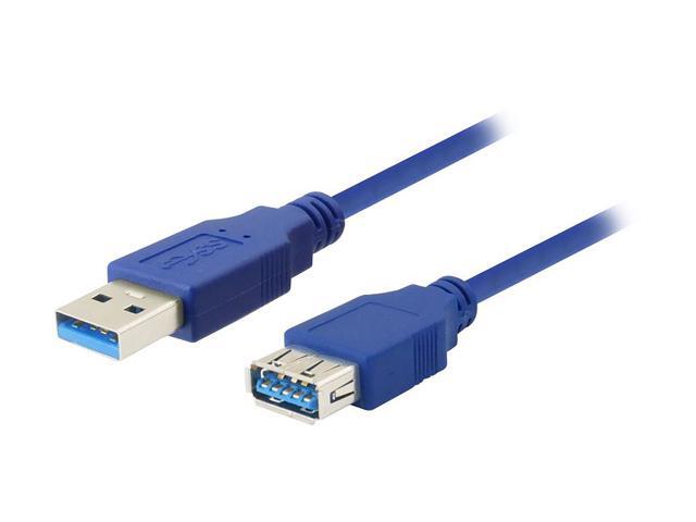 Nippon Labs 50USB3-AAF-3 3 ft. USB 3.0 A Male to A Female Extension Cable - Blue