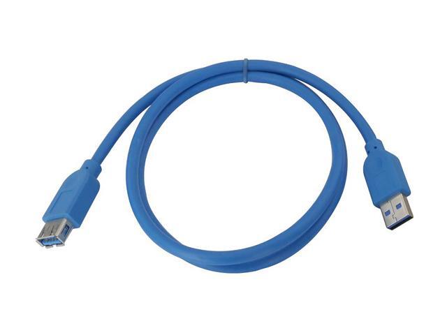 Nippon Labs 50USB3-AAF-3 3 ft. USB 3.0 A Male to A Female Extension Cable - Blue