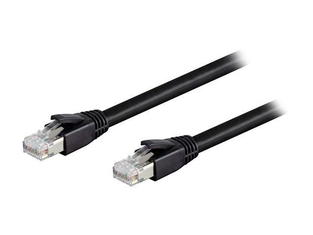 Nippon Labs Cat8 RJ45 0.5FT Ethernet Patch Internet Network LAN Cable, Indoor/Outdoor, 24AWG, Shielded Latest 40Gbps 2000Mhz, Weatherproof S/FTP...