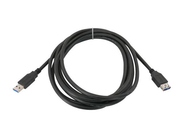 Nippon Labs 50USB3-AAF-3-BK 3 ft. Black USB 3.0 A Male to A Female Extension Cable