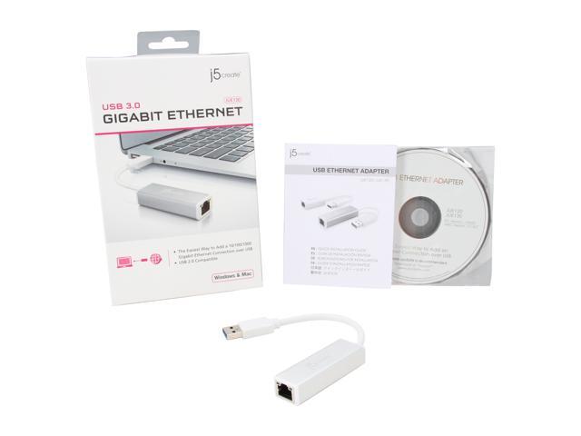 j5create - USB 3.0 Gigabit Ethernet Adapter - Silver - image 4