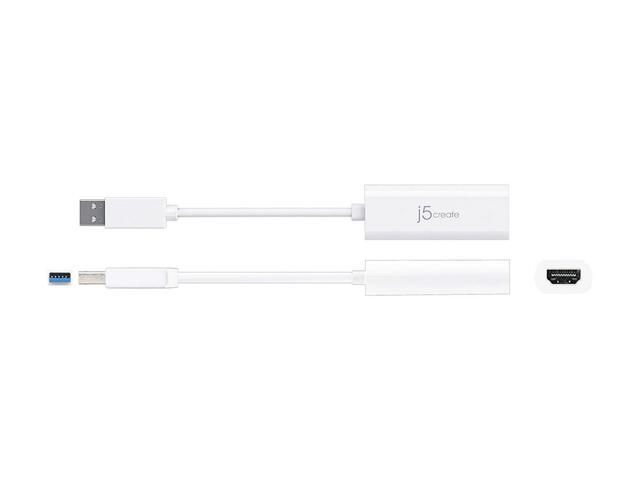 j5create - USB to HDMI Multi-Monitor Adapter - White - image 3