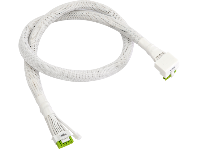 ASRock 12V-2x6 600W PCIe 5.1 GPU Power Cable, Right Angle (L-Type), 2.3ft, 16-Pin 12VHPWR Compatible, NVIDIA RTX 40 Series, White