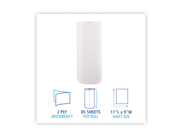 Boardwalk Paper Towels 2-ply 85 Sheets/Roll 30 Rolls/Pack (BWK6272)