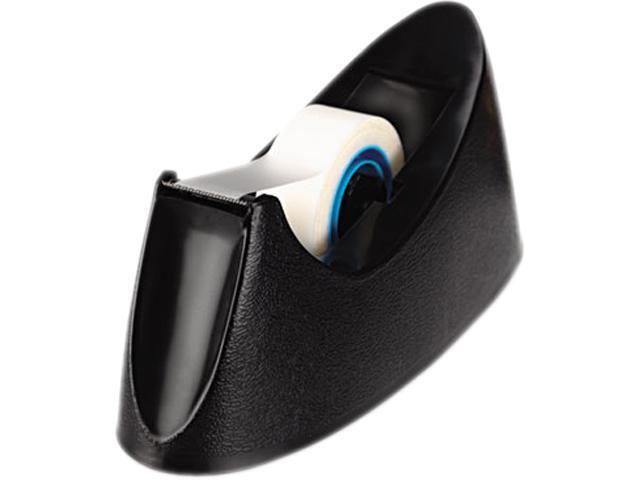 UNIVERSAL Desktop Tape Dispenser 1' Core Weighted Nonskid Base Black 15001