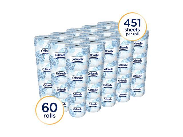 Cottonelle Professional Bulk Toilet Paper for Business (17713), Standard Toilet Paper Rolls, 2-PLY, White, 60 Rolls / Case, 451 Sheets / Roll
